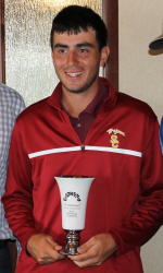 Anthony Paolucci with his first place trophy at the Jones Invitational